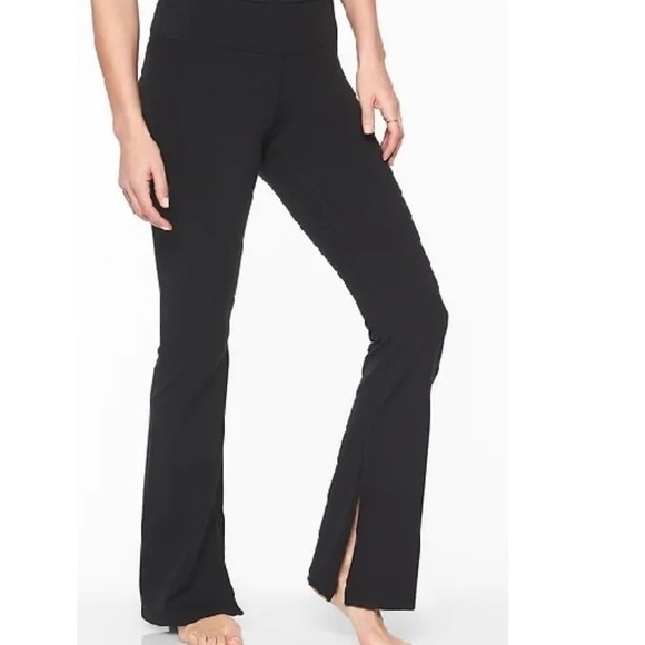 Athleta Pants - NWT Athleta Barre Skinny Flare Pants MP Black v773